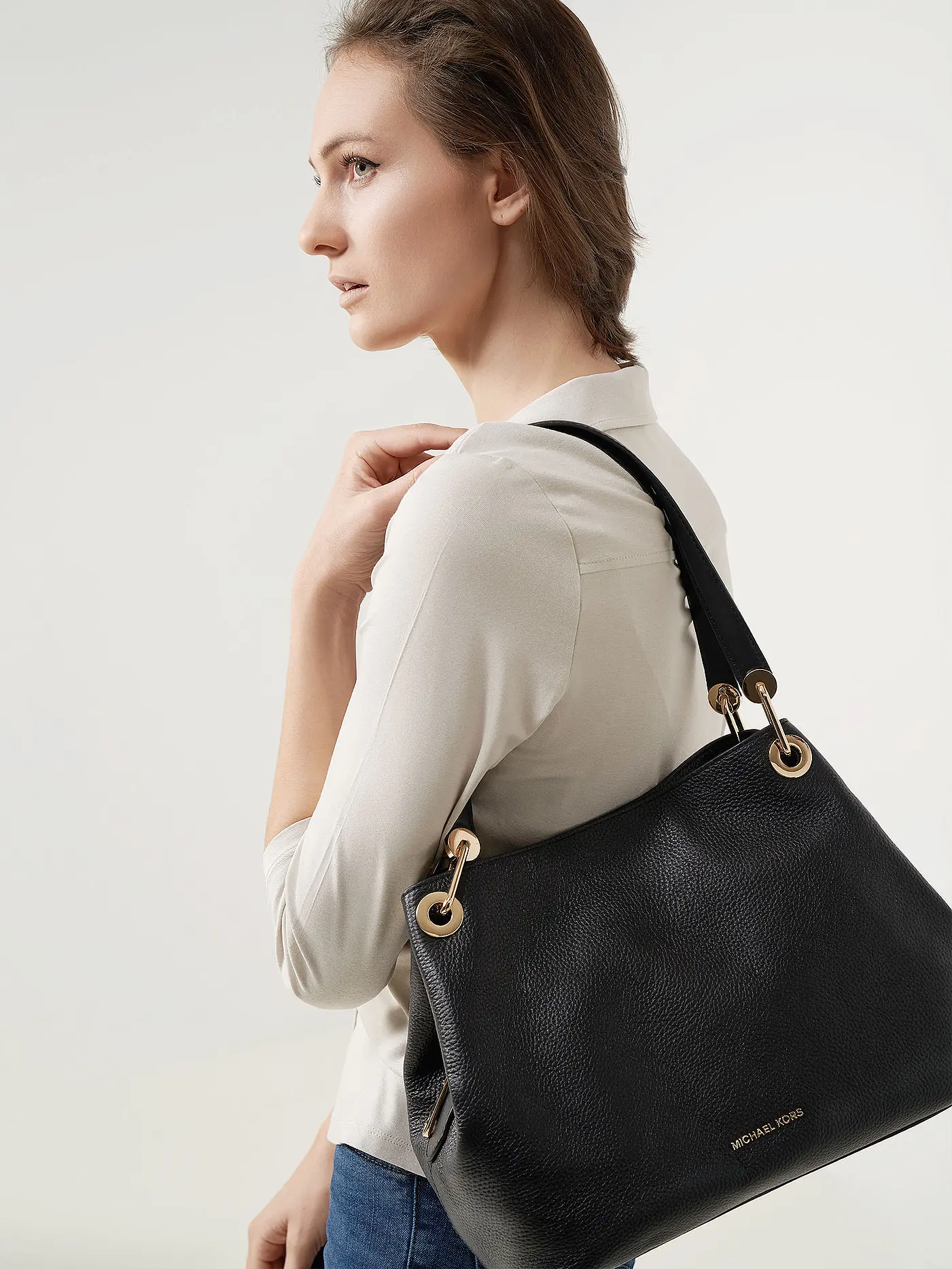 MICHAEL KORS | Tasche - Hobo Raven | braun